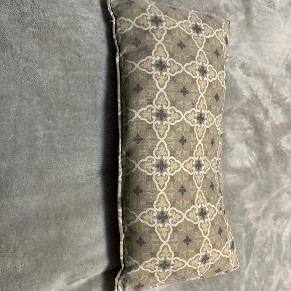 Modern beige rectangle pillow